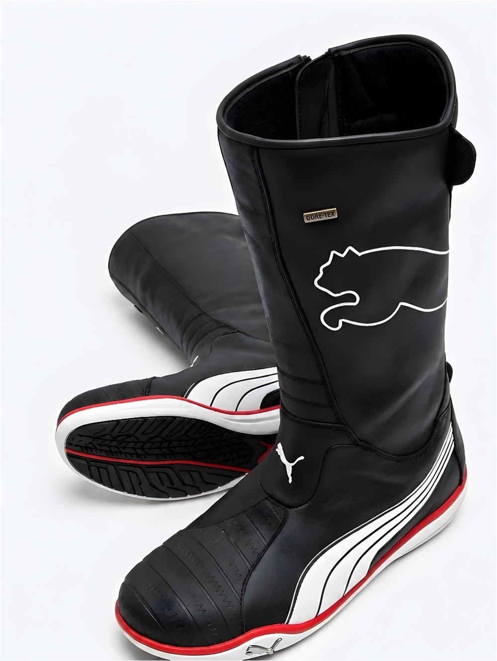GORE-TEX Black and Red Men's sailing boots
